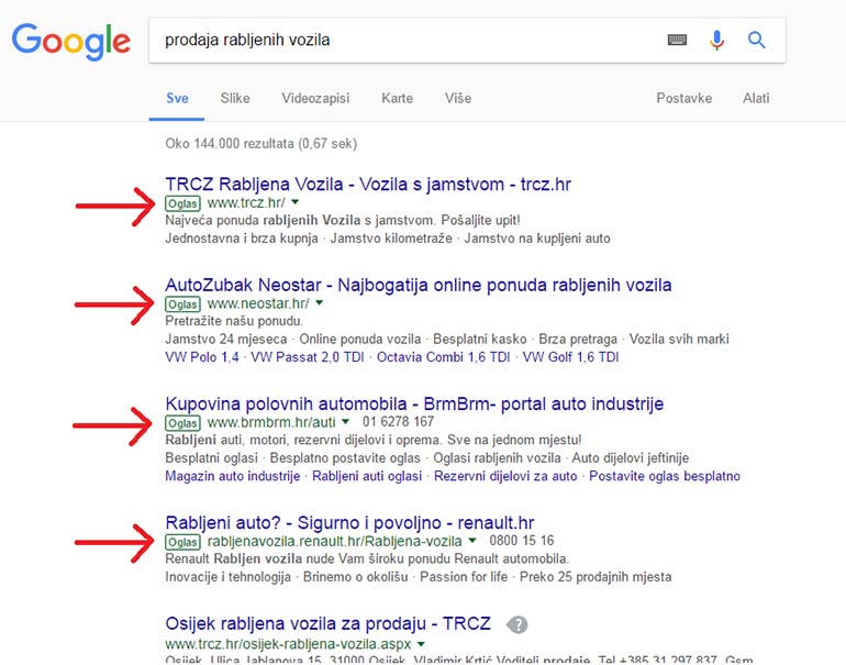 Google pretraživanje